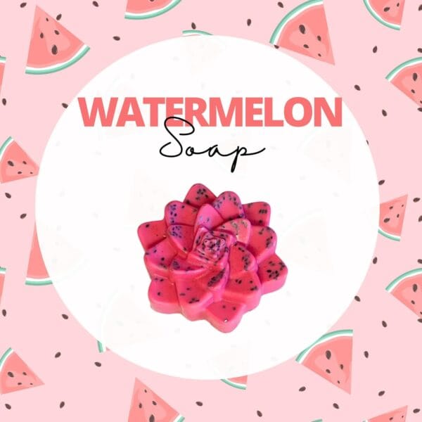 Bare Ayurveda Handmade Watermelon Soap | Deep Cleanses, Moisturises Skin | 100% Vegan & Paraben Free | Daily-Use Bathing Bar (100G)